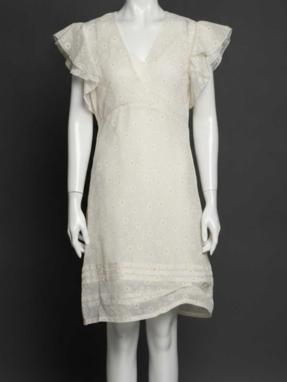 Tory Burch Cream Daisy Floral Dress